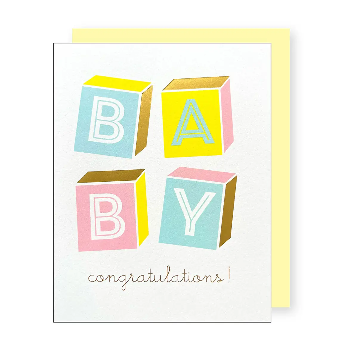 Baby Blocks Greeting Card
