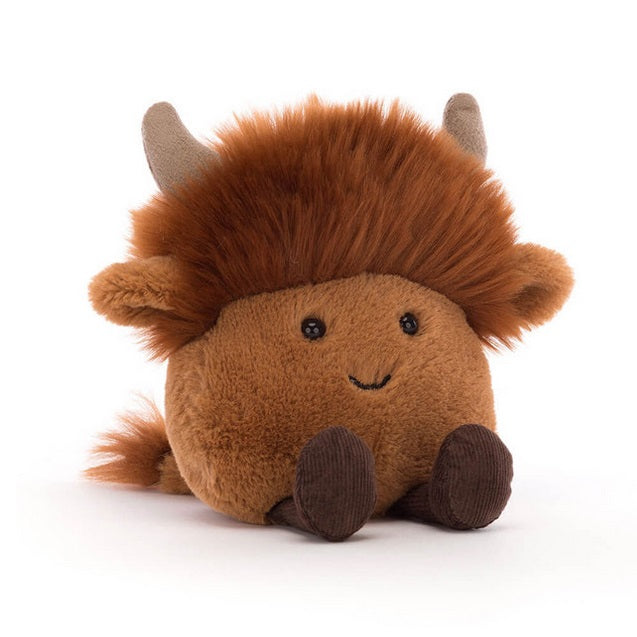 Jellycat Amuseabean Highland Cow Plush