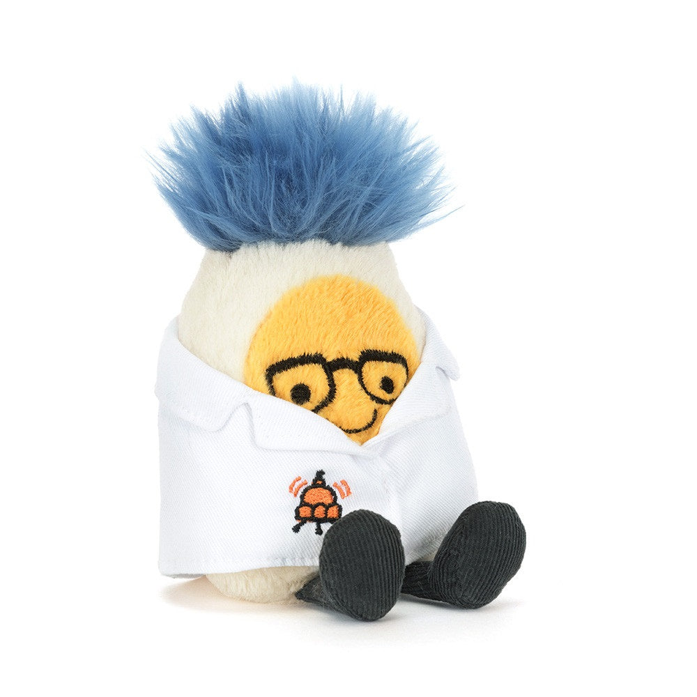 Jellycat Amuseables Boiled Egg Scientist Plush