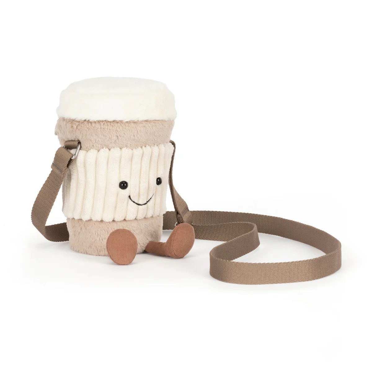 Jellycat Amuseables Perkle Coffee-to-Go Bag