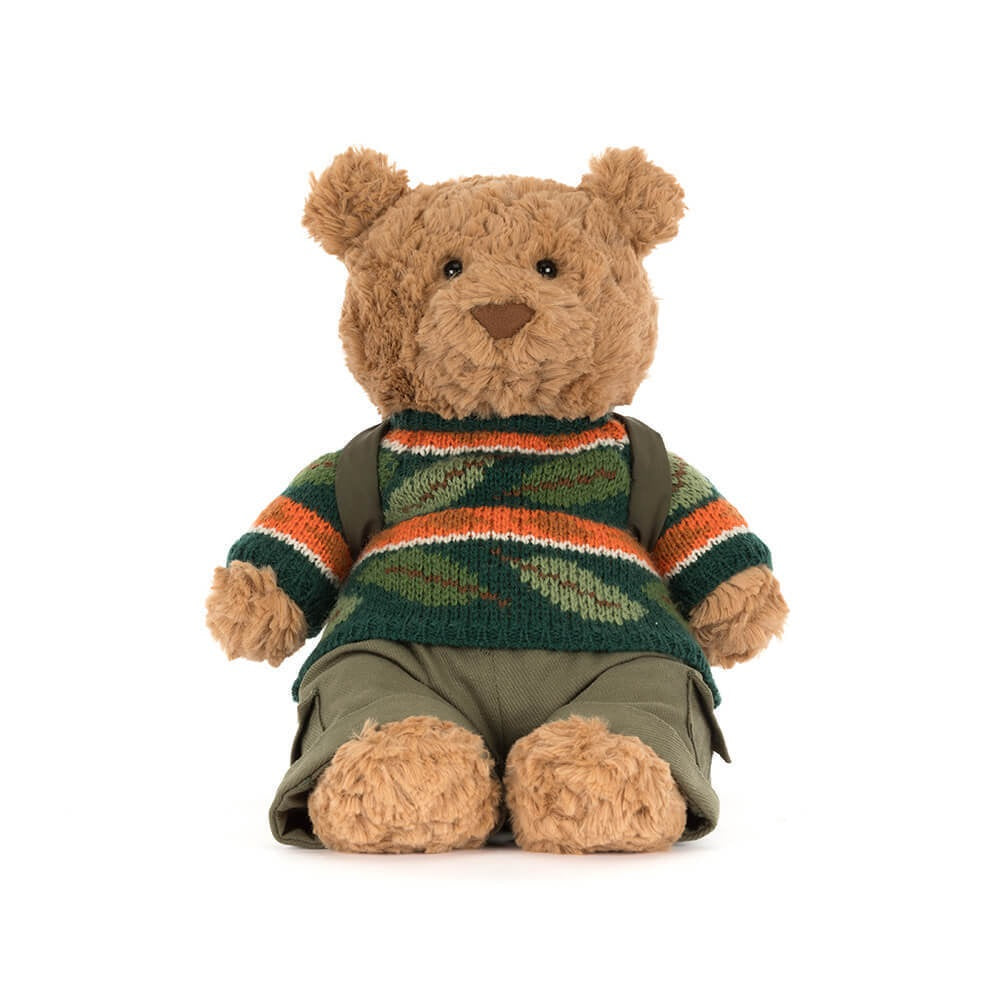 Jellycat Bartholomew Bear Hiking Outfit Plush