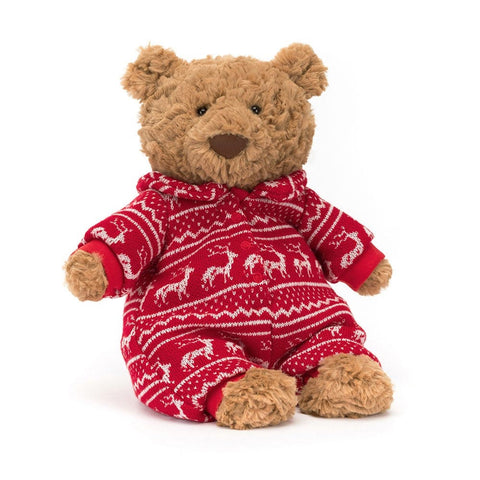 Jellycat Bartholomew Bear Winter Pyjamas Plush