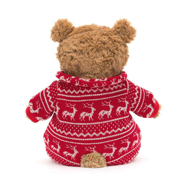 Jellycat Bartholomew Bear Winter Pyjamas Plush