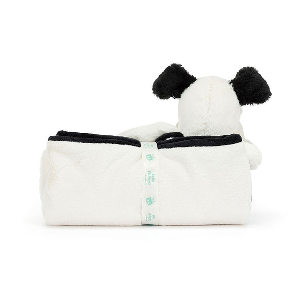 Jellycat Bashful Black & Cream Puppy Blanket
