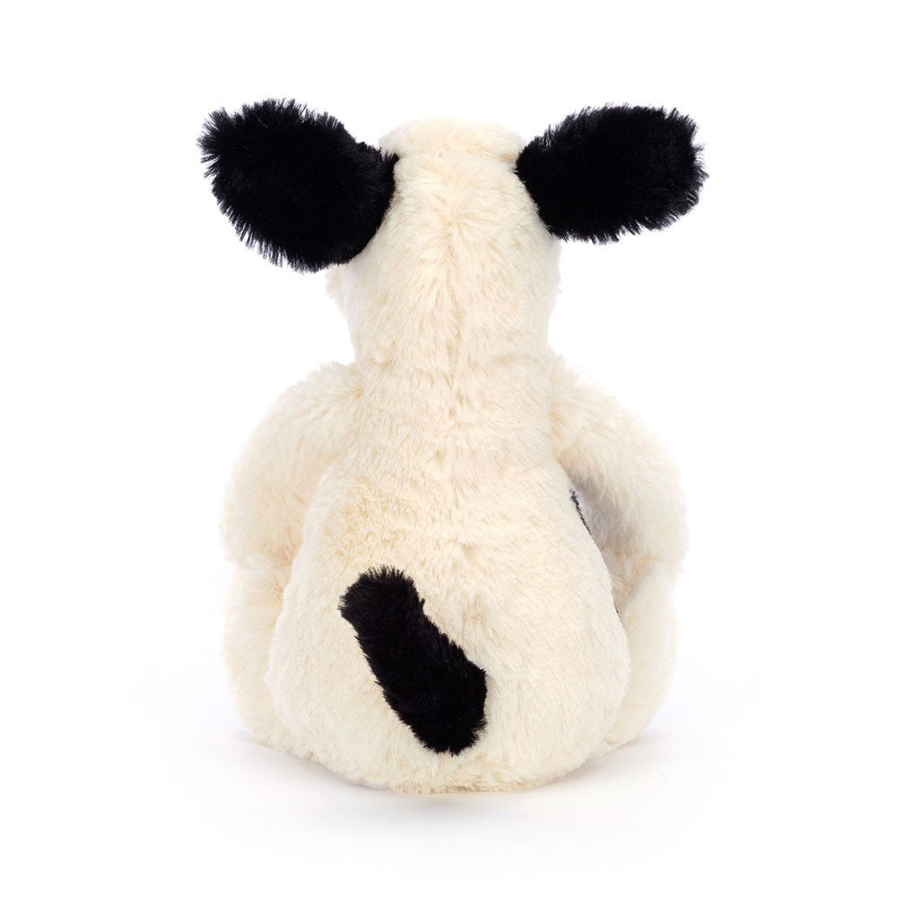 Jellycat Bashful Rufferty Black & Cream Puppy