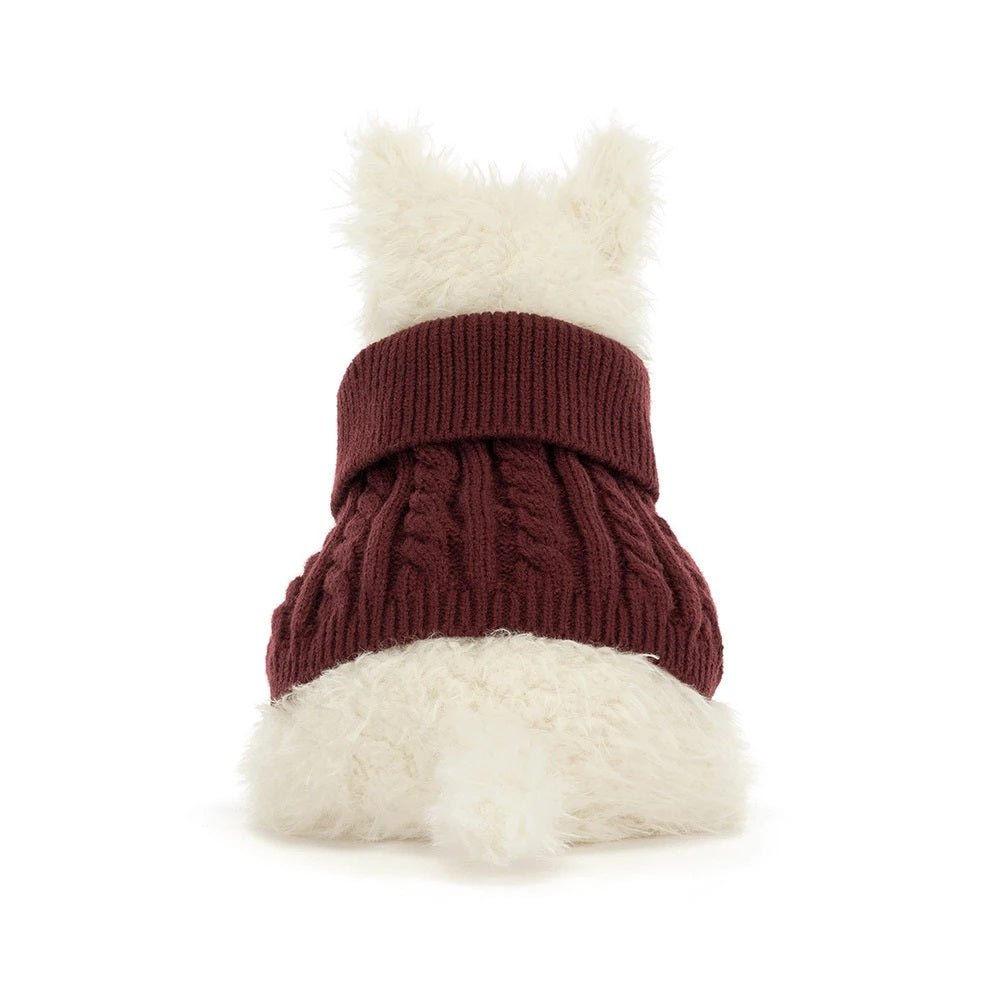 Jellycat Munro Scottie Dog 'Winter Jumper' Plush
