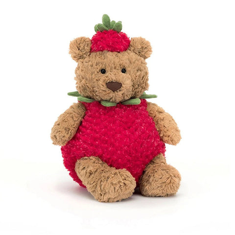 Jellycat Bartholomew Bear Strawberry Plush