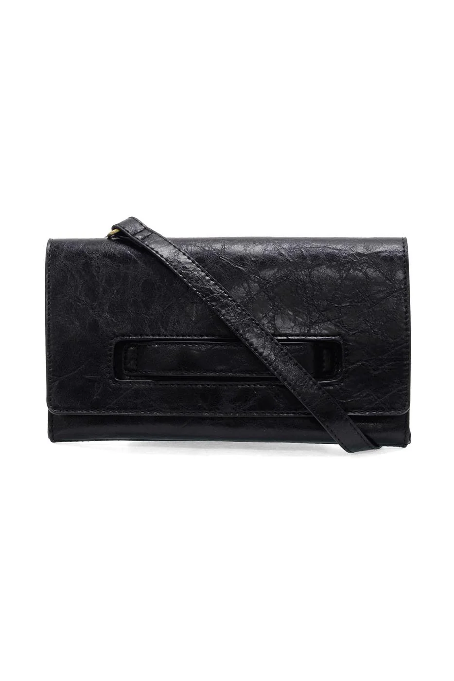 Joy Susan Caterina Handle Clutch Crossbody in Black