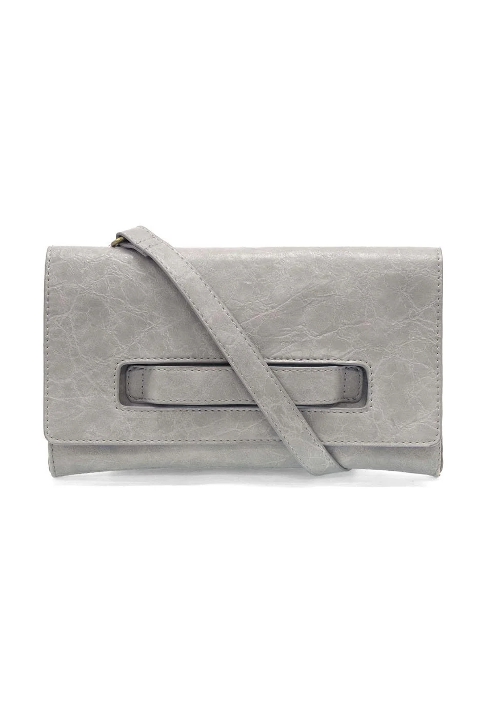 Joy Susan Caterina Handle Clutch Crossbody in Grey
