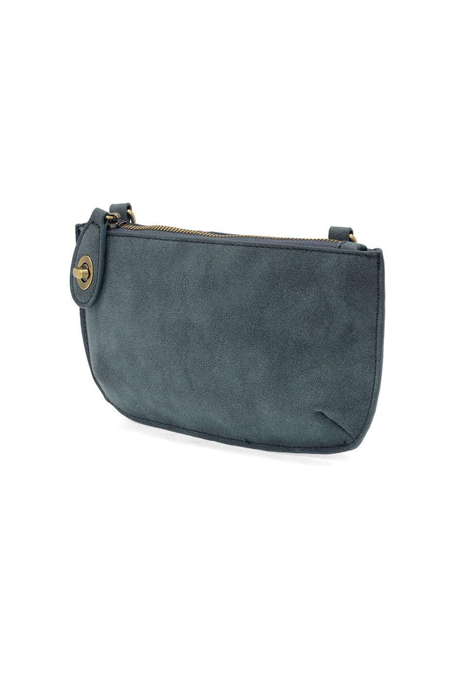 Faux Suede Mini Crossbody Wristlet Clutch / Click for Colors