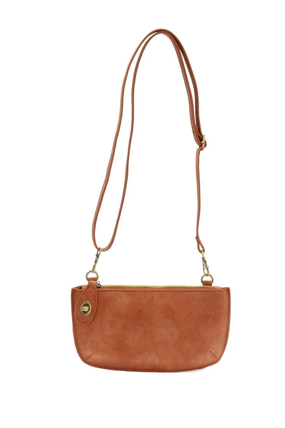 Faux Suede Mini Crossbody Wristlet Clutch / Click for Colors