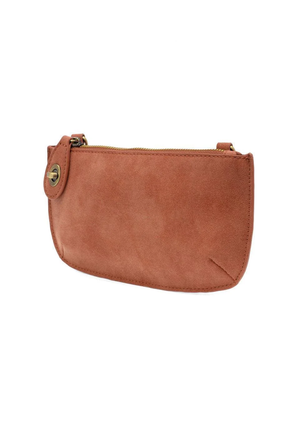 Faux Suede Mini Crossbody Wristlet Clutch / Click for Colors