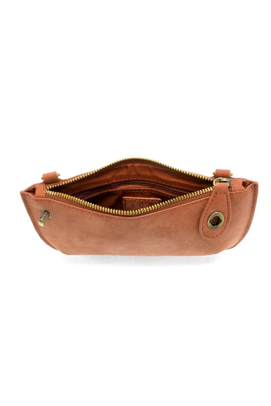 Faux Suede Mini Crossbody Wristlet Clutch / Click for Colors