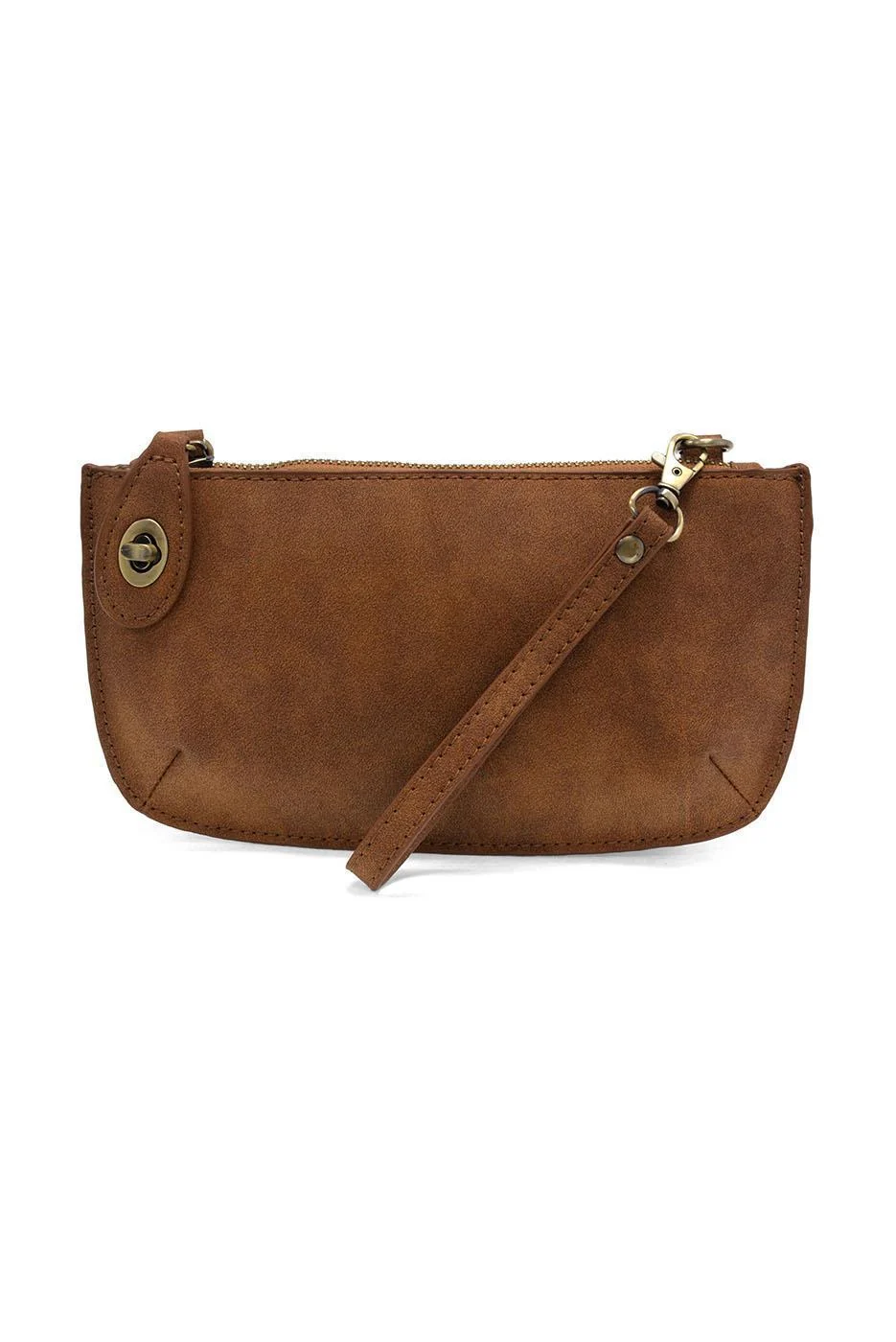 Faux Suede Mini Crossbody Wristlet Clutch / Click for Colors