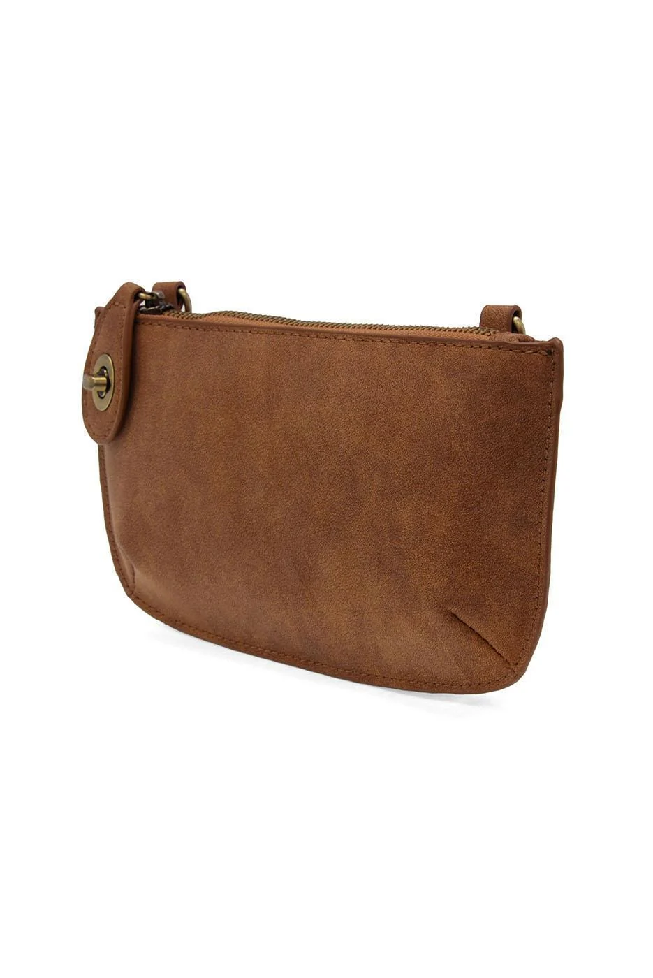 Faux Suede Mini Crossbody Wristlet Clutch / Click for Colors