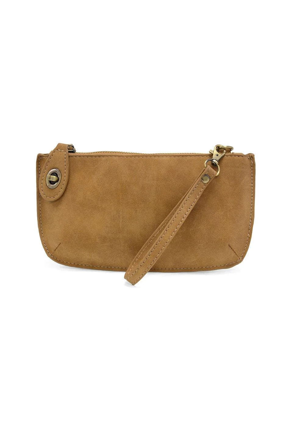 Faux Suede Mini Crossbody Wristlet Clutch / Click for Colors