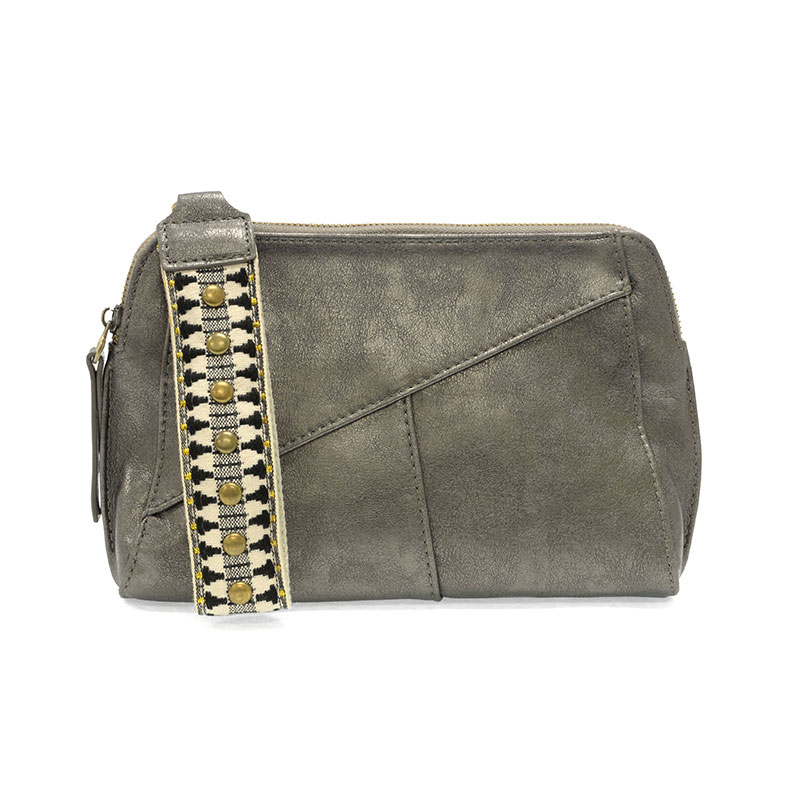 Gigi Crossbody with Woven Wristlet Strap