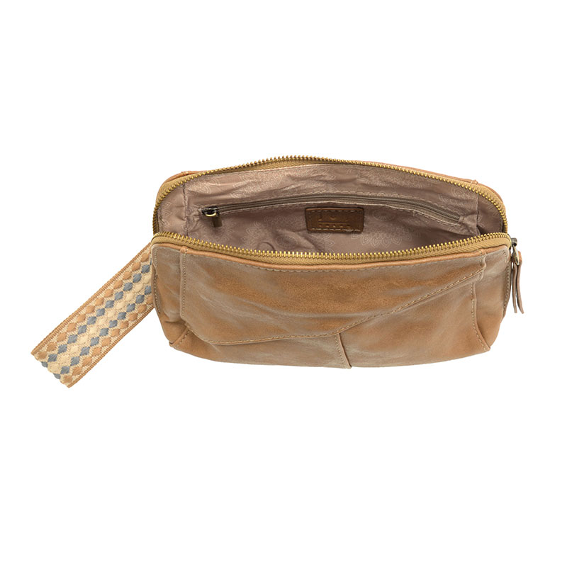 Gigi Crossbody with Woven Wristlet Strap