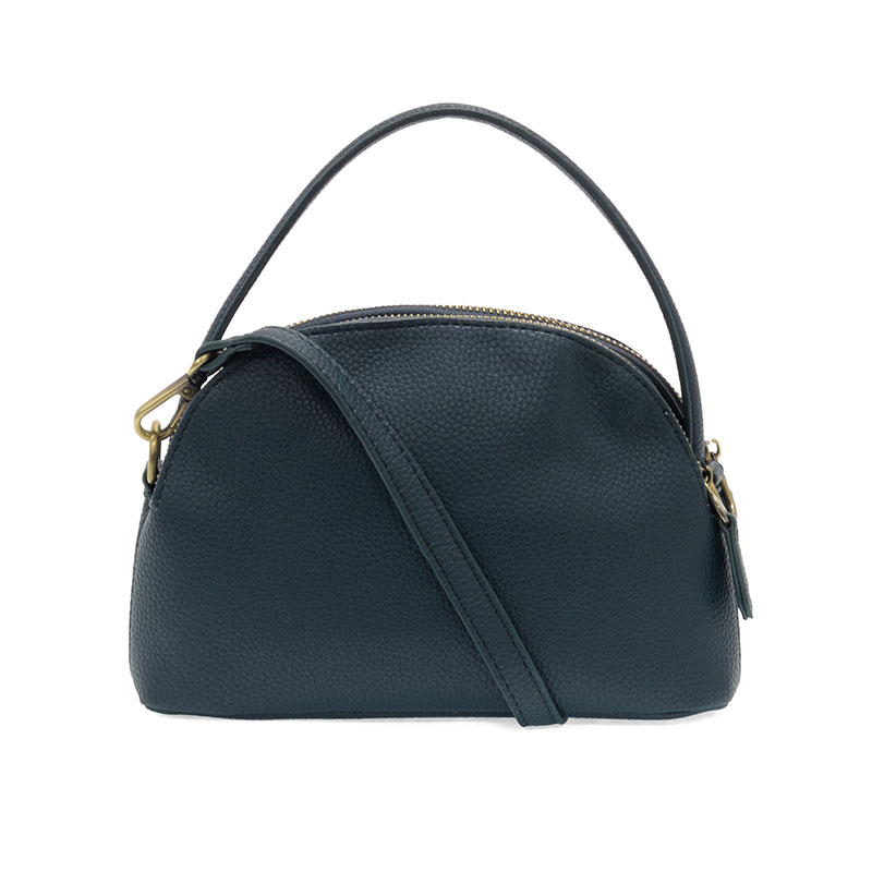 Joy Susan Larissa Double Zip Dome Crossbody Dark Teal