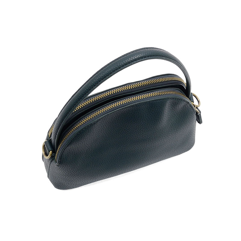 Joy Susan Larissa Double Zip Dome Crossbody Dark Teal