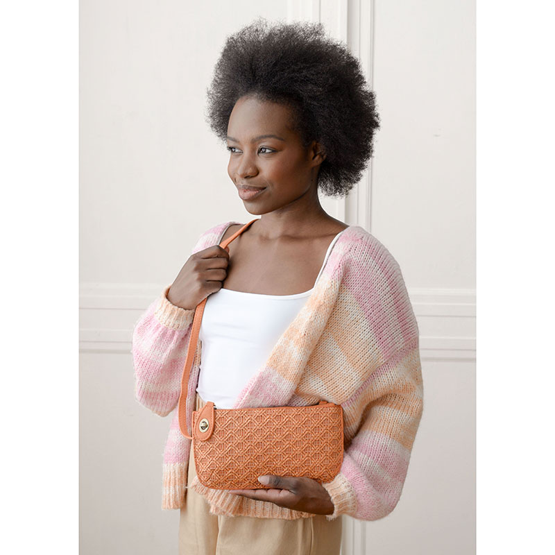 Lattice Woven Mini Clutch / Click for Colors