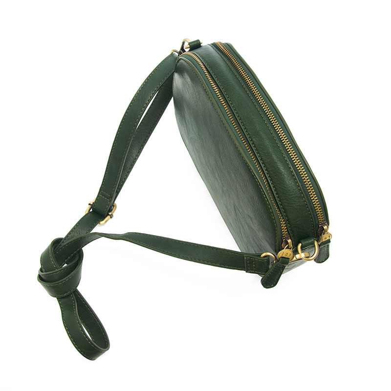 Nora Large Double Zip Camera Bag Dark Turquoise