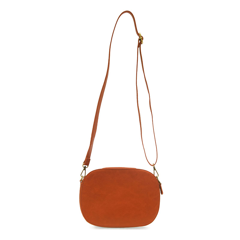 Nora Large Double Zip Camera Bag Terracotta