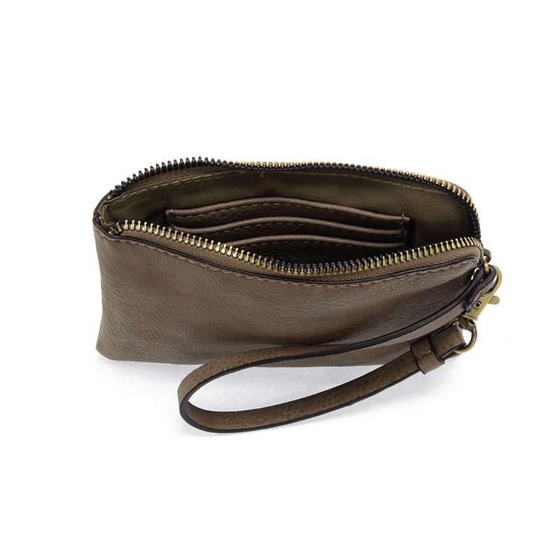 Joy Susan Pippa Wristlet Pouch Taupe
