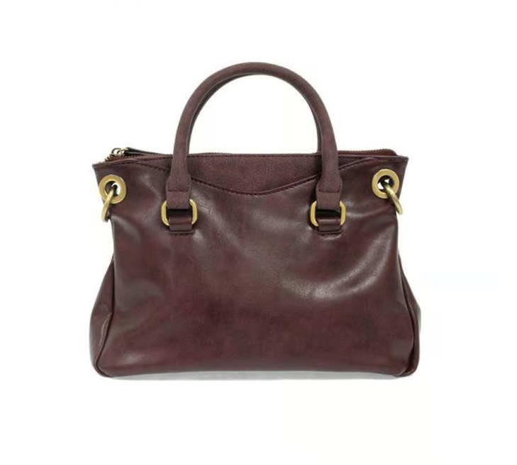 Joy Susan  Stella Convertible Mini Satchel Bag in Plum