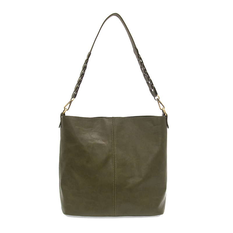 Tessa Convertible Hobo with Link Shoulder Strap in Olive