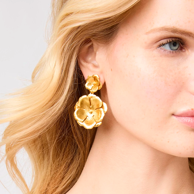 Julie Vos Bloom Statement Earrings