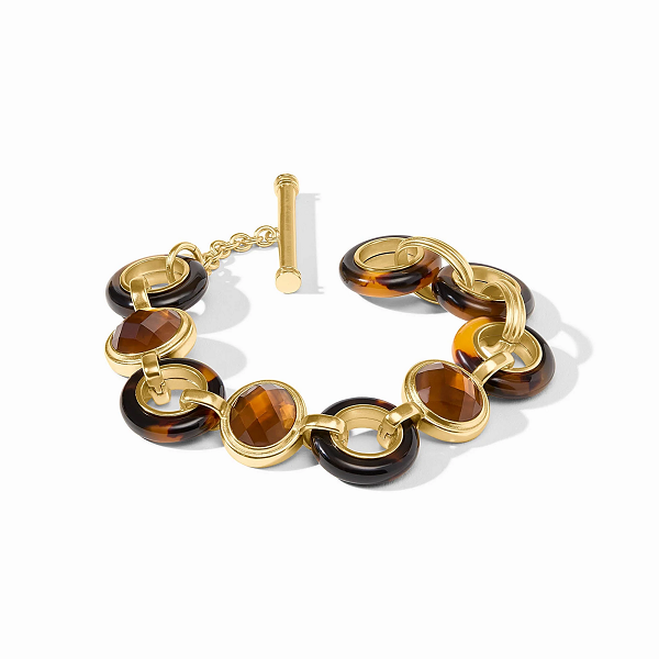 Julie Vos Carnaby Tortoiseshell & Stone Bracelet