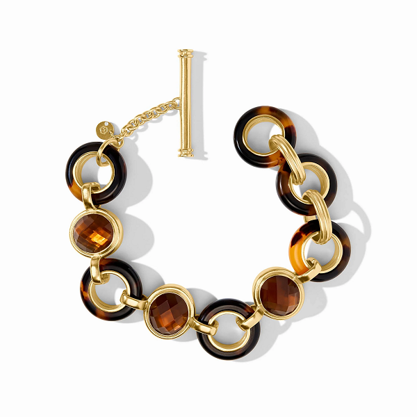 Julie Vos Carnaby Tortoiseshell & Stone Bracelet