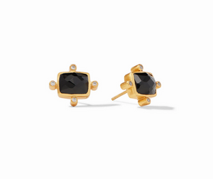 Julie Vos Clara Obsidian Black Stud Earring