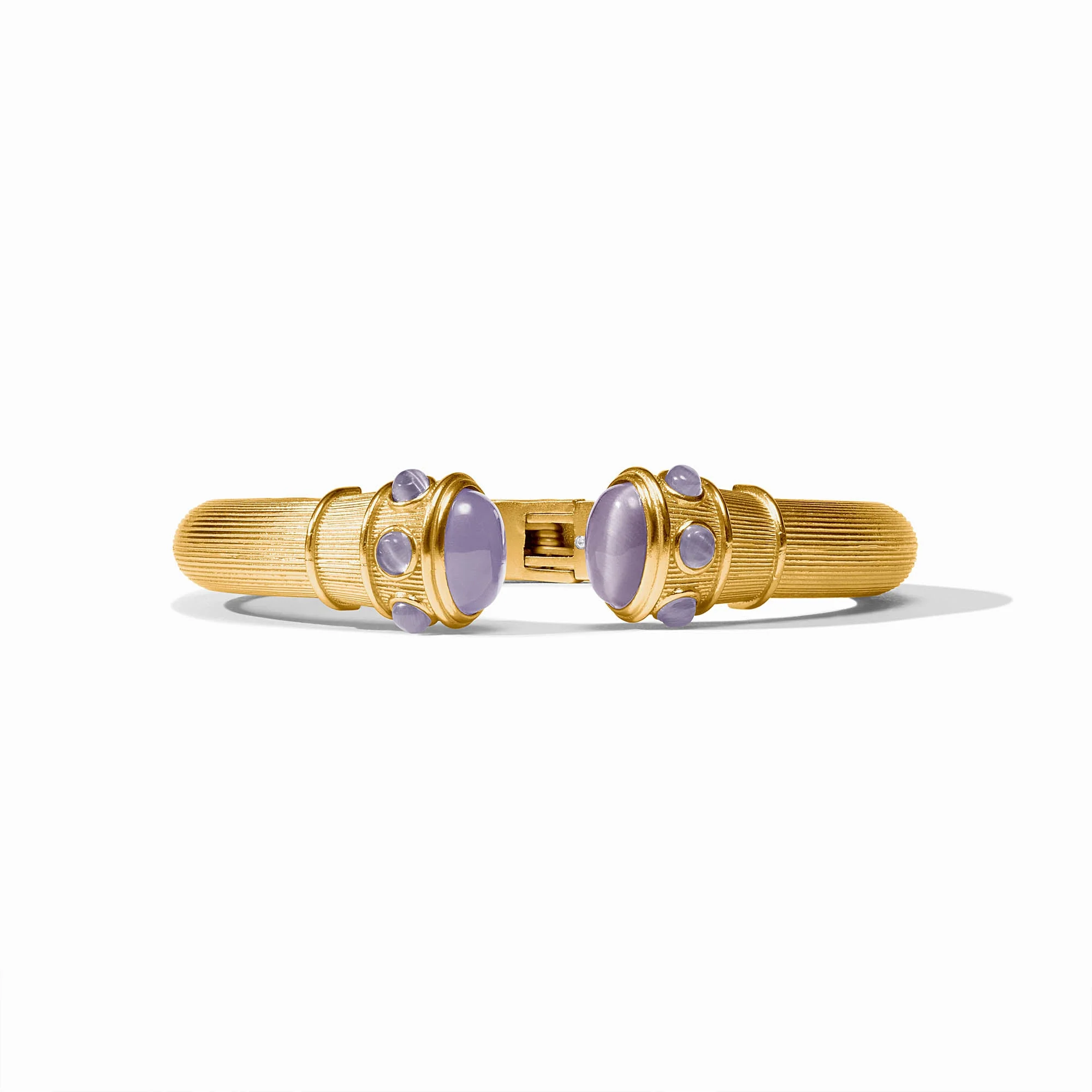 Julie Vos Cobblestone Demi Cuff Bracelet / Blue Cat's Eye