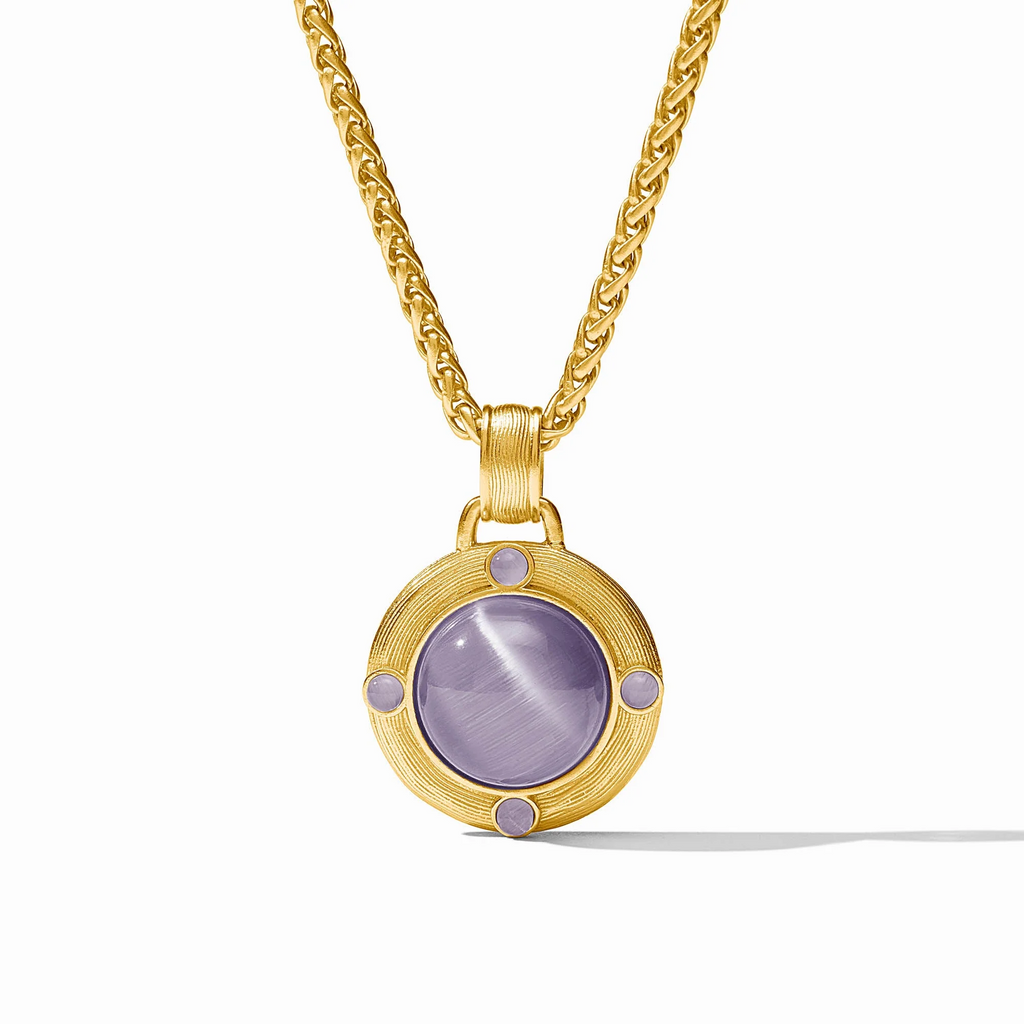 Julie Vos Cobblestone Demi Necklace / Blue Cat's Eye