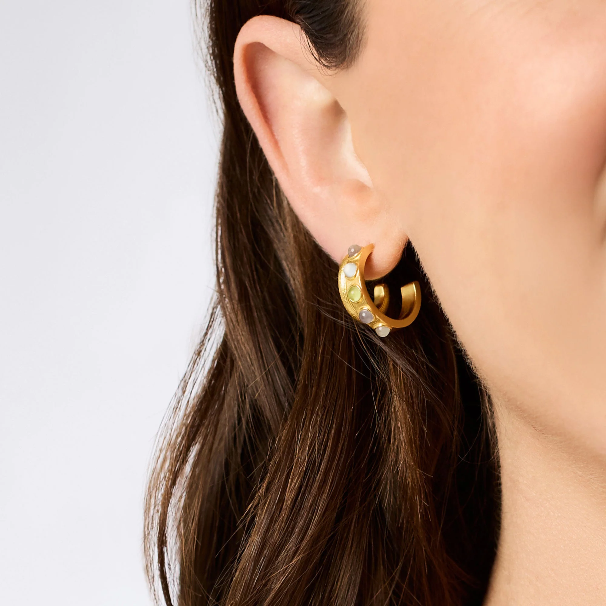 Julie Vos Cobblestone Double Hoop Earrings
