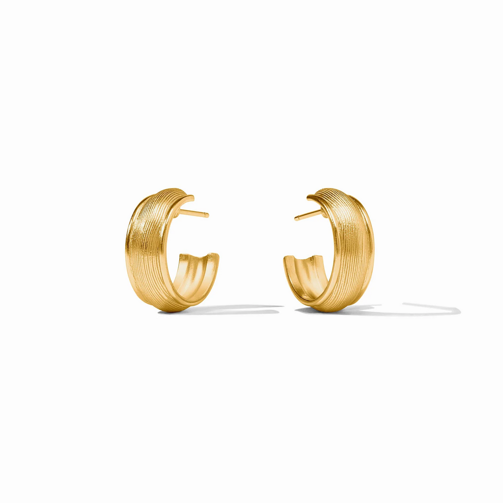 Julie Vos Cobblestone Small Gold Hoop Earrings