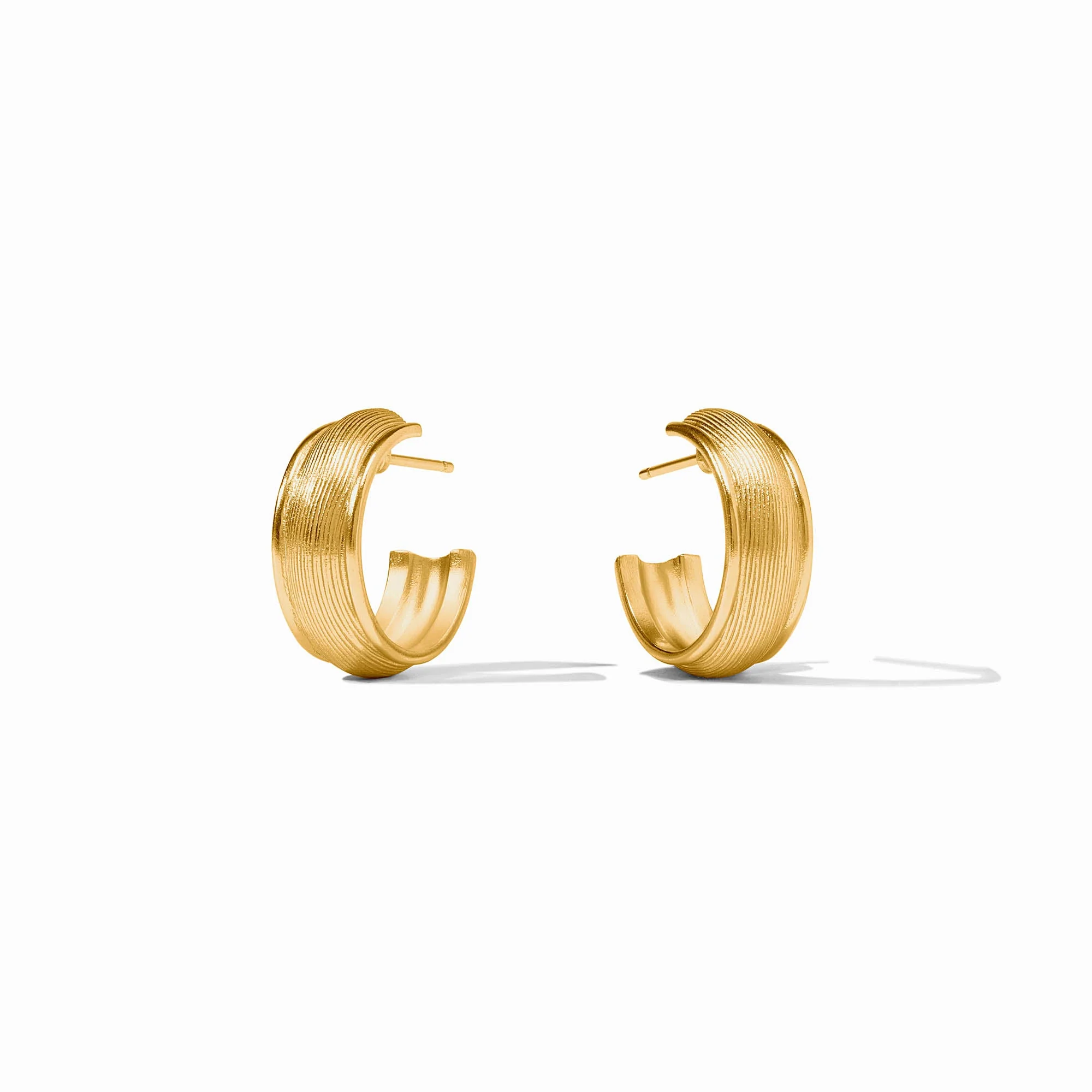 Julie Vos Cobblestone Small Gold Hoop Earrings