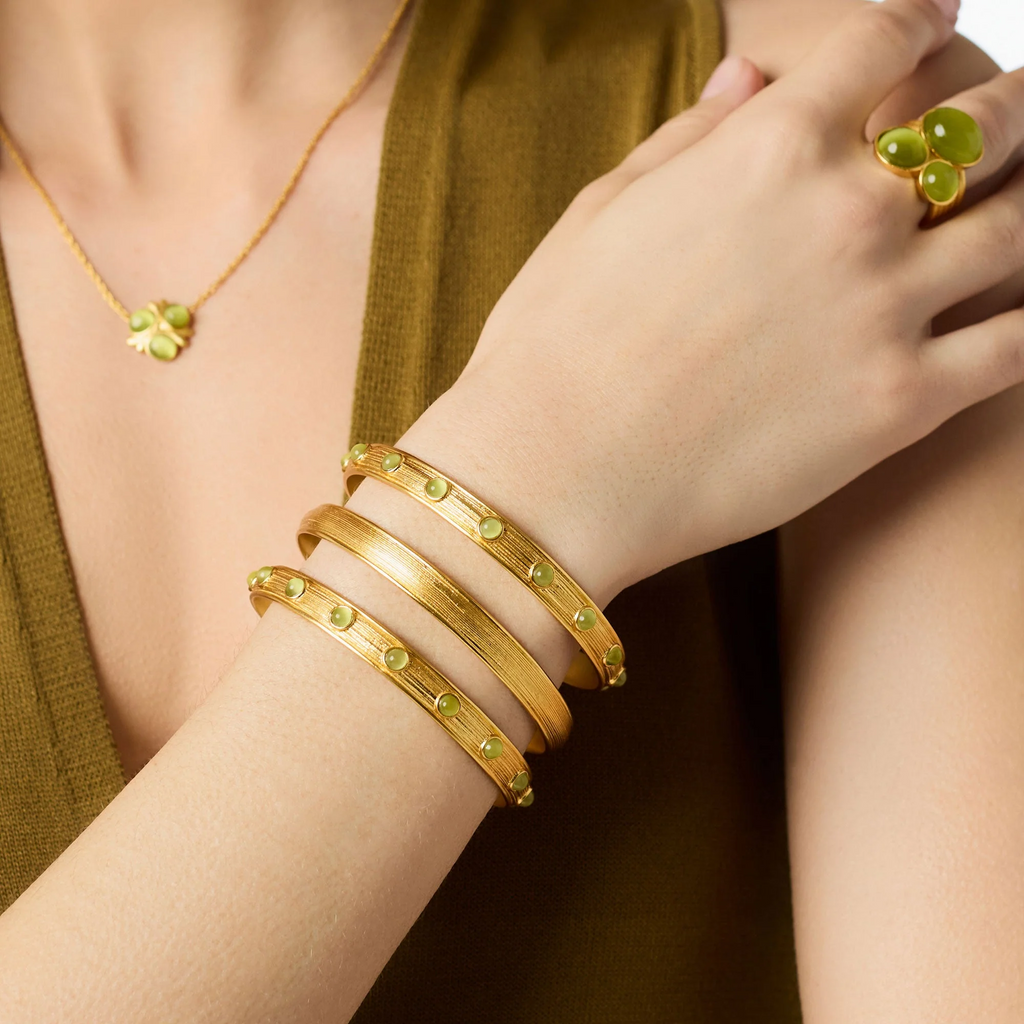 Cobblestone Gold Stacking Bangle