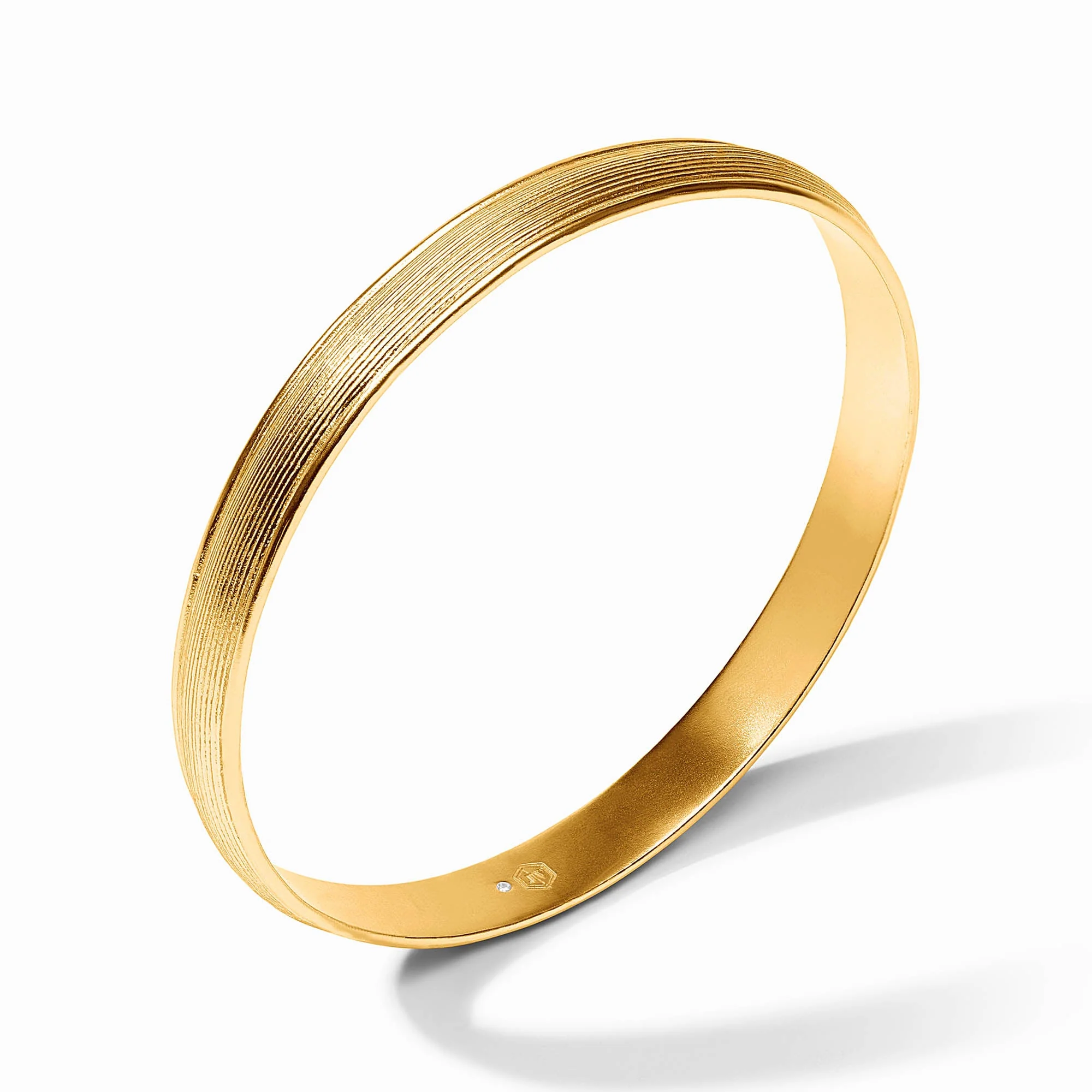 Cobblestone Gold Stacking Bangle