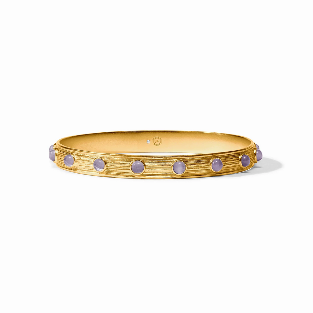 Julie Vos Cobblestone Stone Bangle / Blue Cat's Eye