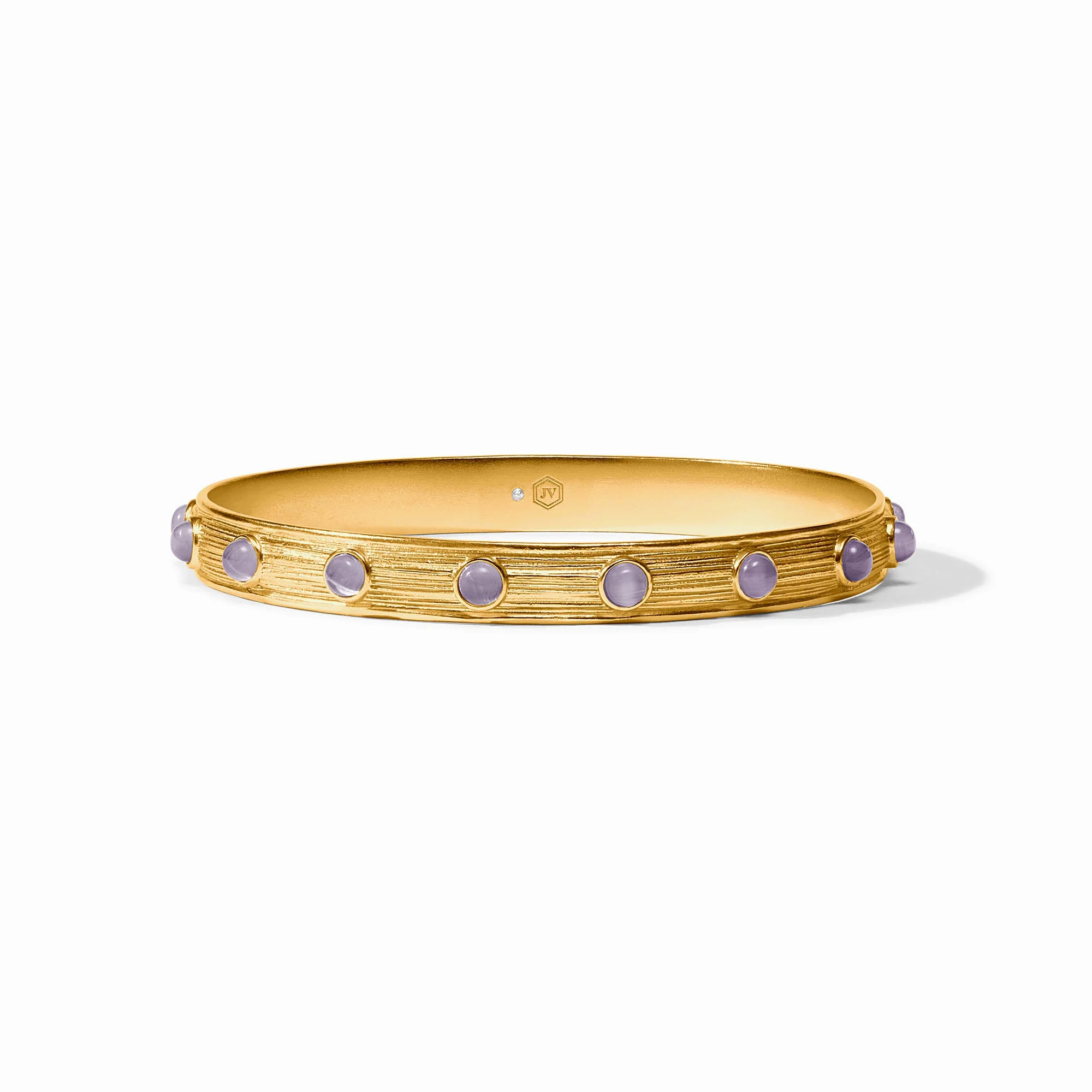 Julie Vos Cobblestone Stone Bangle / Blue Cat's Eye
