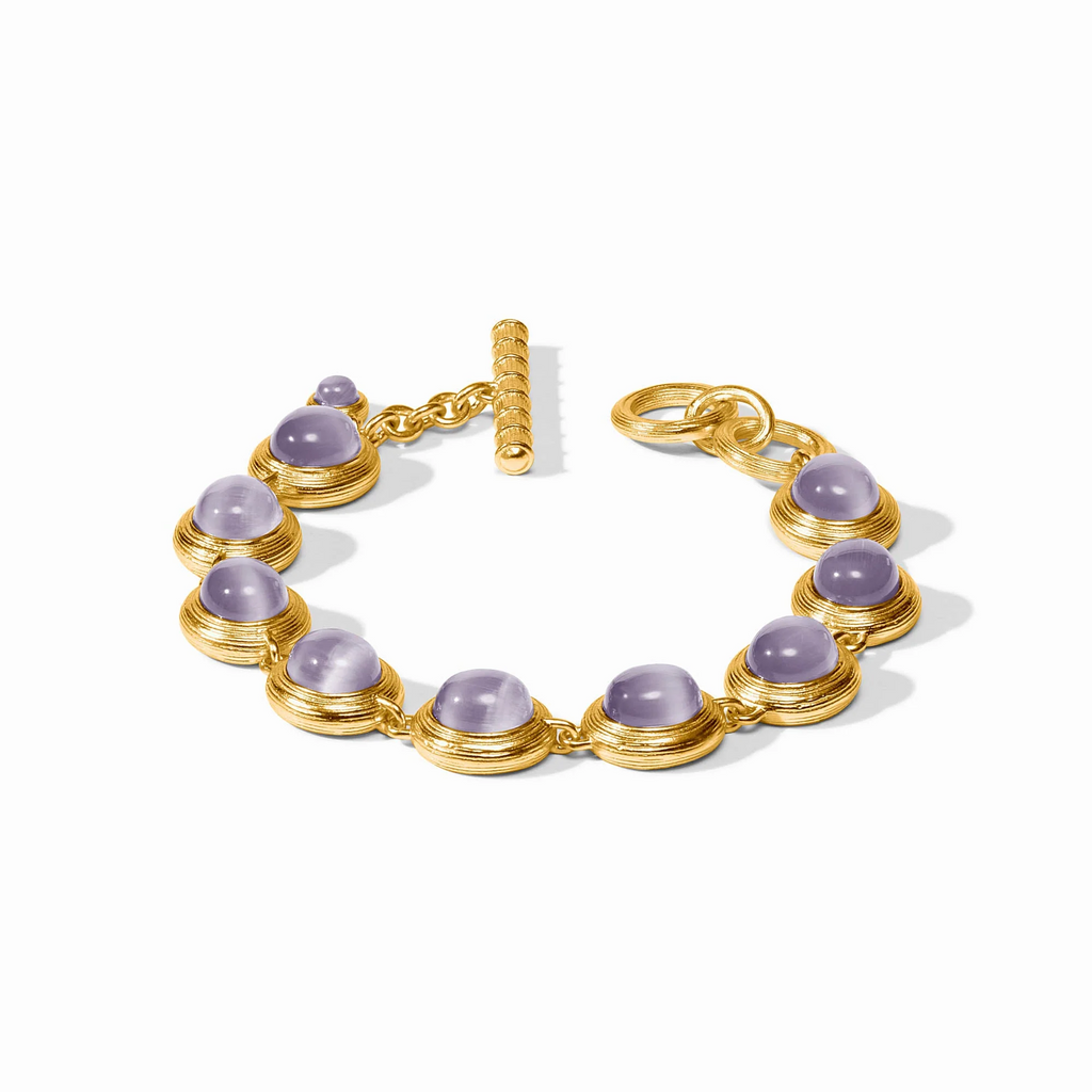 Cobblestone Tennis Bracelet / Blue Cat's Eye