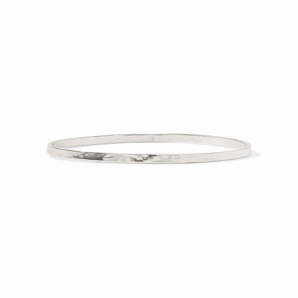 Julie Vos Crescent Silver Bangle