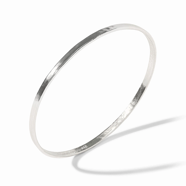 Julie Vos Crescent Silver Bangle