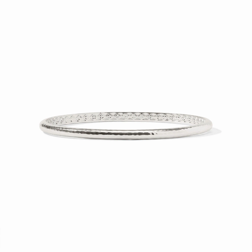 Havana Silver Demi Bangle / Small
