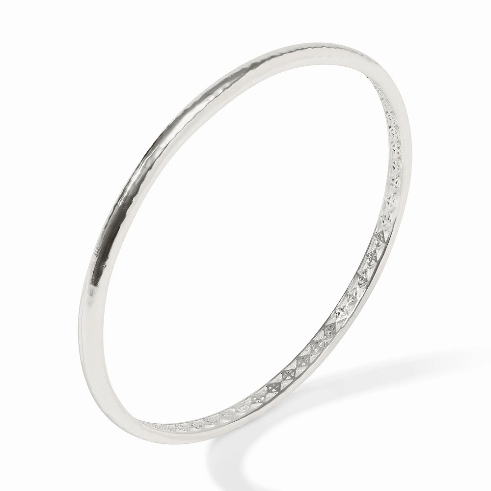 Havana Silver Demi Bangle / Small