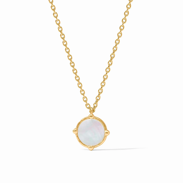 Julie Vos Honeybee Mother of Pearl Solitaire Necklace