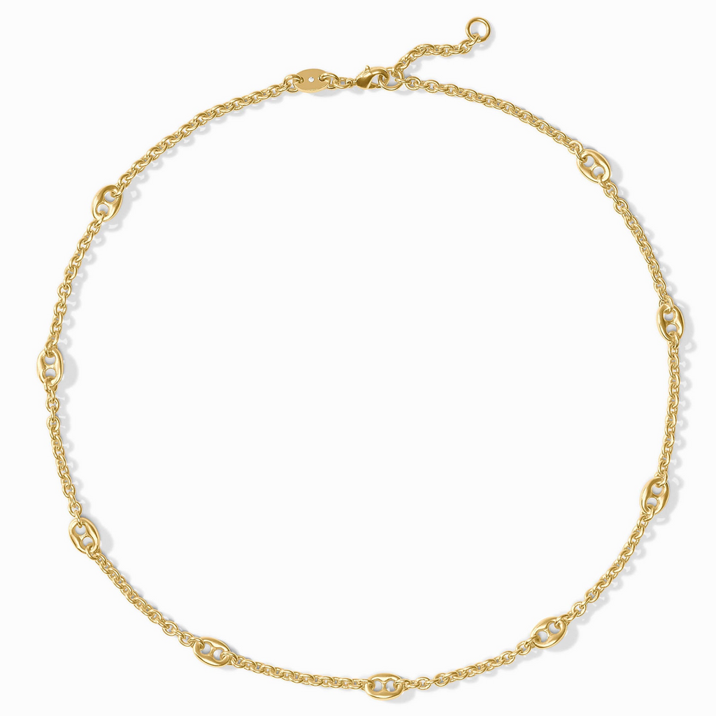 Julie Vos Laguna Delicate Station Necklace Gold